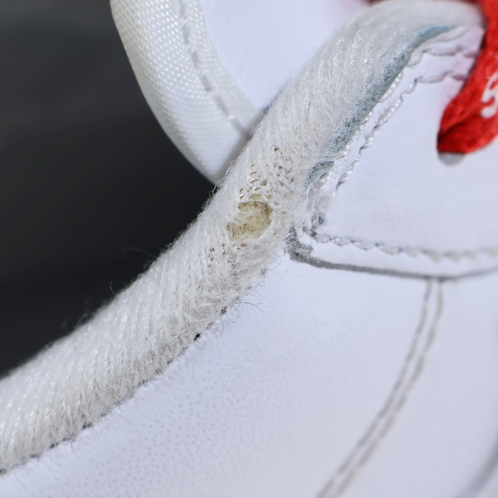 NIKE(ナイキ) ×Supreme Air Force 1 Low White シュプリーム × ナイキ エアフォース1 ロー ホワイトローカットスニーカー ホワイト/レッド US6.5/24.5CM CU9225-100