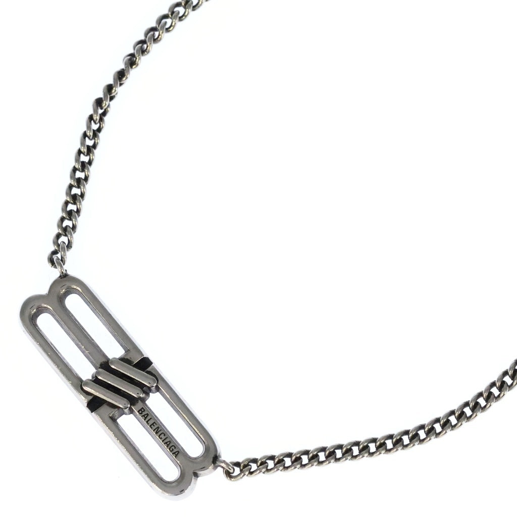 BALENCIAGA(バレンシアガ) BB Icon Antique Silver BBアイコン アンティークシルバー ネックレス シルバー 696223 TZ99I0911