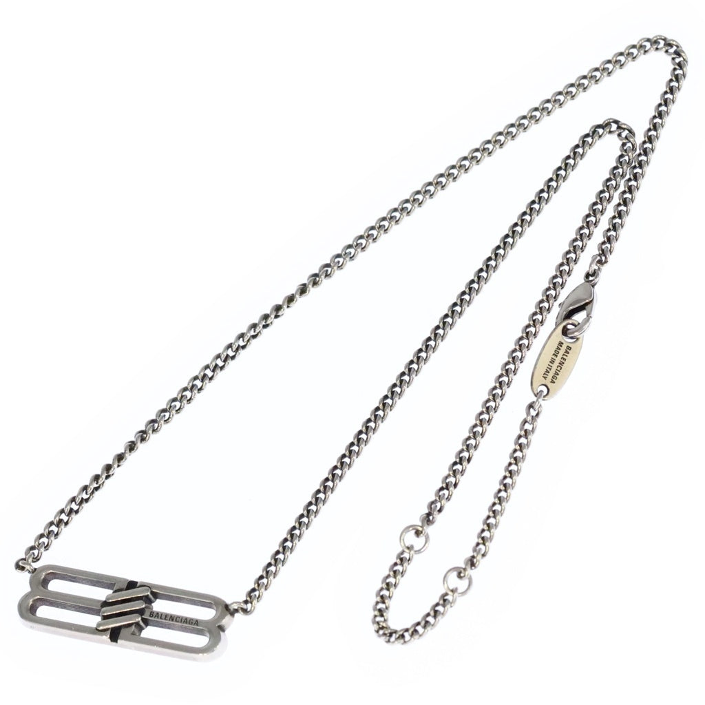 BALENCIAGA(バレンシアガ) BB Icon Antique Silver BBアイコン アンティークシルバー ネックレス シルバー 696223 TZ99I0911