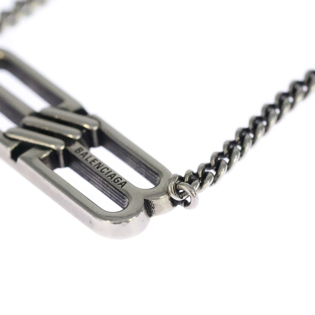 BALENCIAGA(バレンシアガ) BB Icon Antique Silver BBアイコン アンティークシルバー ネックレス シルバー 696223 TZ99I0911