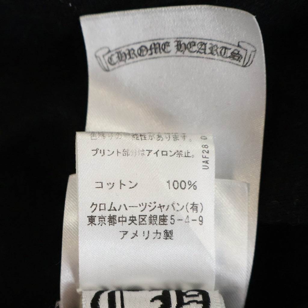 CHROME HEARTS(クロムハーツ) S/S NEON BAR ネオンバーバックロゴプリント クルーネック半袖Tシャツカットソー ブラック
