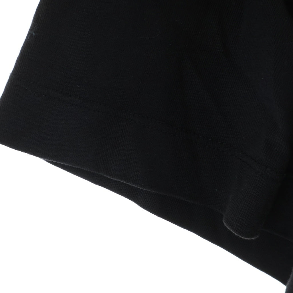 MONCLER(モンクレール) 21SS フロントスタッズロゴプリント クルーネック半袖Tシャツカットソー ブラック H10918C00015