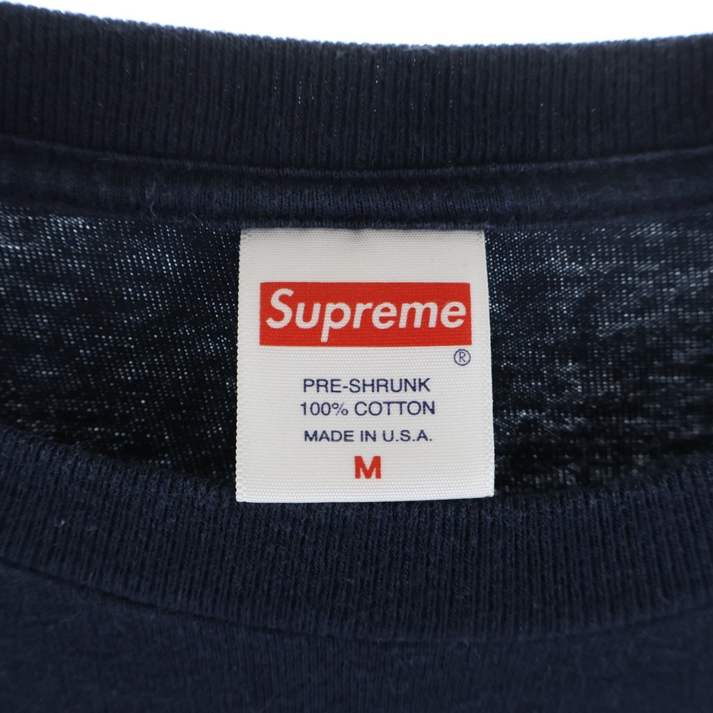 SUPREME(シュプリーム) 20AW Box Logo L/S Tee ボックス ロゴ クルーネック長袖カットソー ネイビー