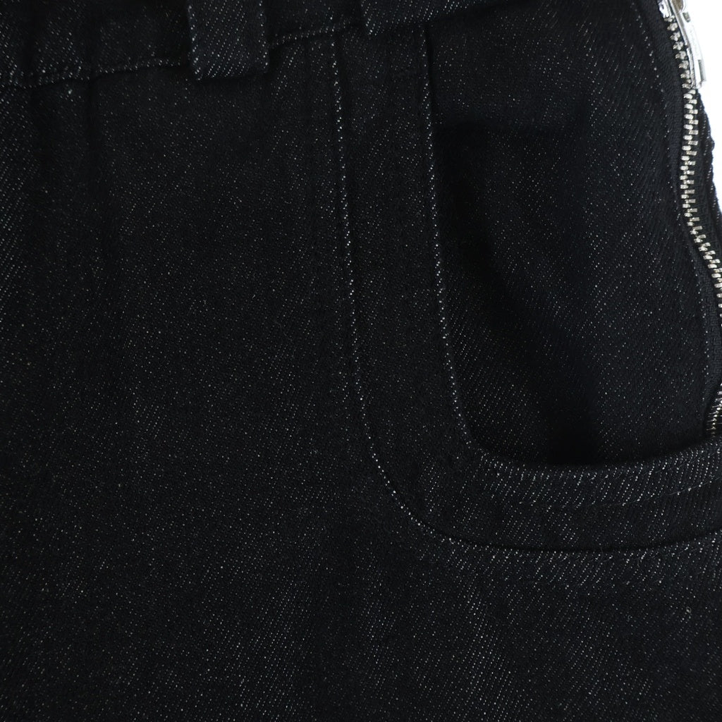 NO/FAITH STUDIOS(ノーフェイスストゥディオス) WAVE CARGO NUBIAN限定 ウェーブ カーゴ デニムパンツ ワイドジーンズ ブラック