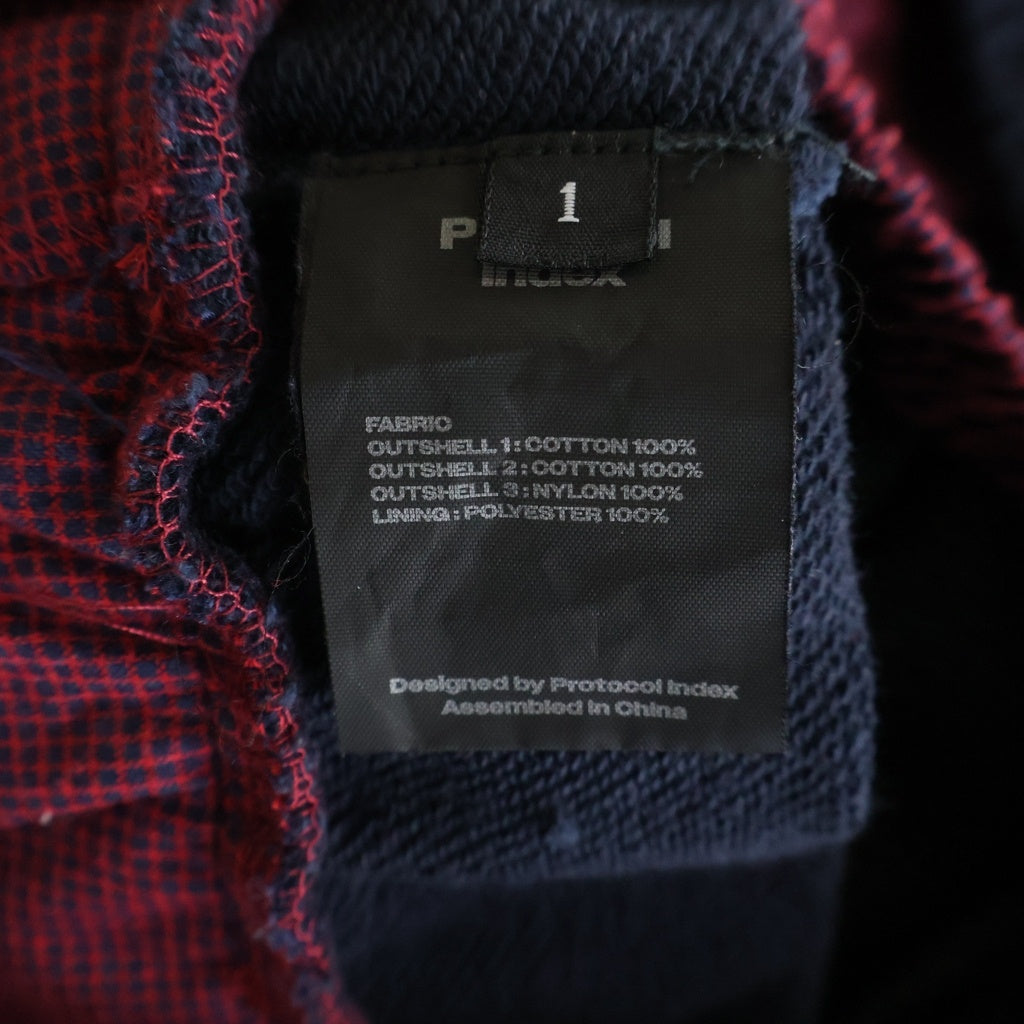 NO BRAND(ノーブランド) PROTOCOL INDEX (プロトコール インデックス) 3Layered Track Pants スリーレイヤード トラックナイロンパンツ ブラック