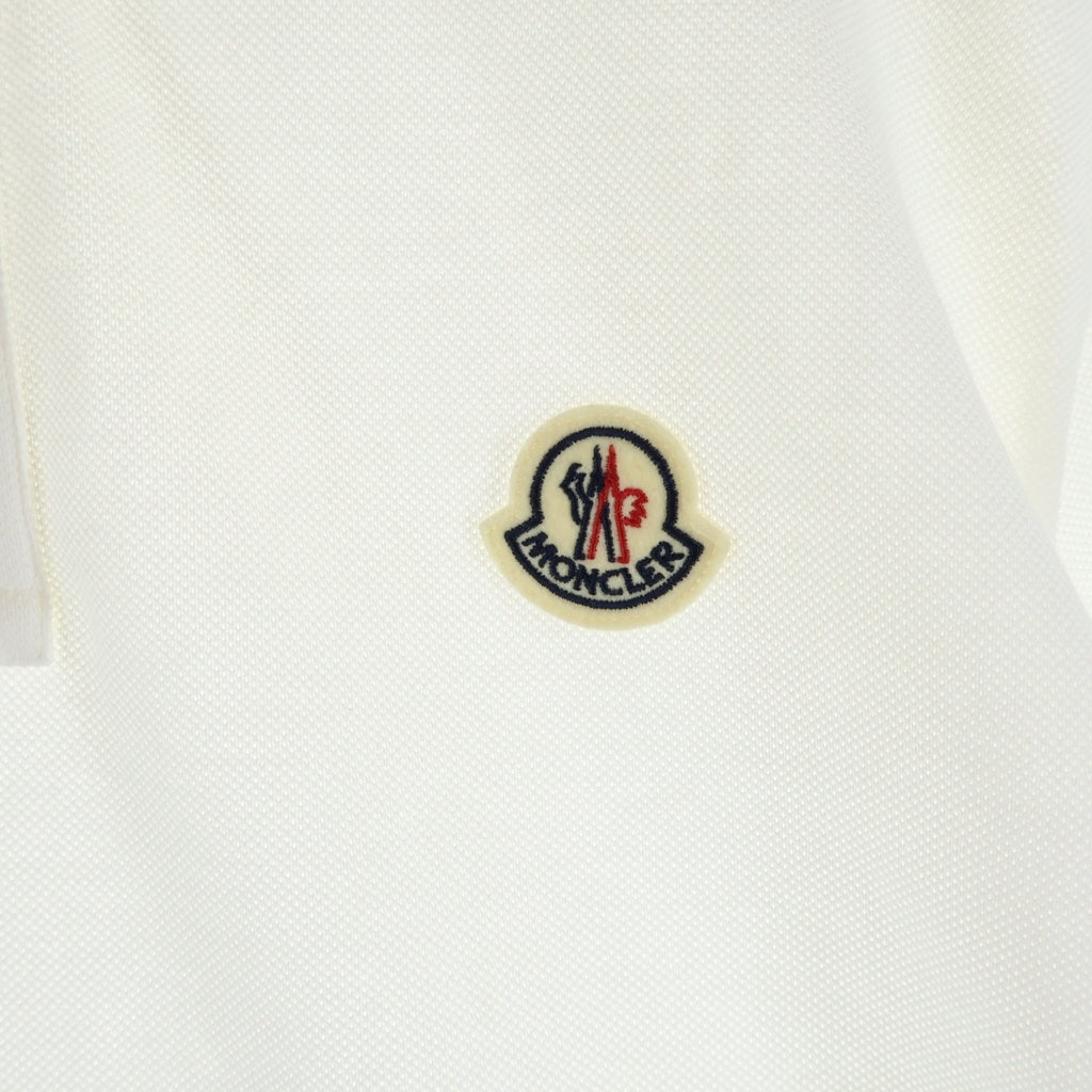 MONCLER(モンクレール) 25SS SS POLO ロゴ 半袖ポロシャツ ホワイト K10918A00020 89A16