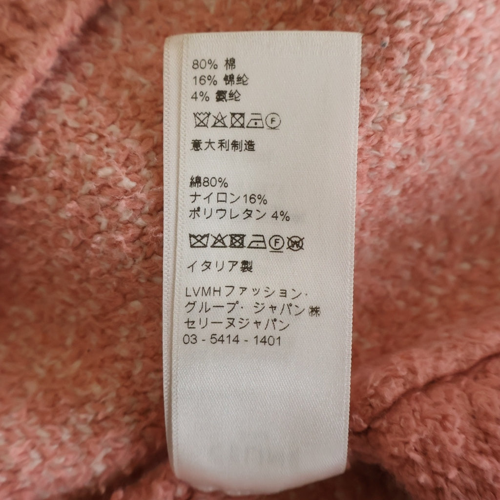 CELINE(セリーヌ) ×SCOTT REEDER スコットリーダー ブラッシュドコットン クルーネック長袖 ニットセーター ピンク 2A23W526Q