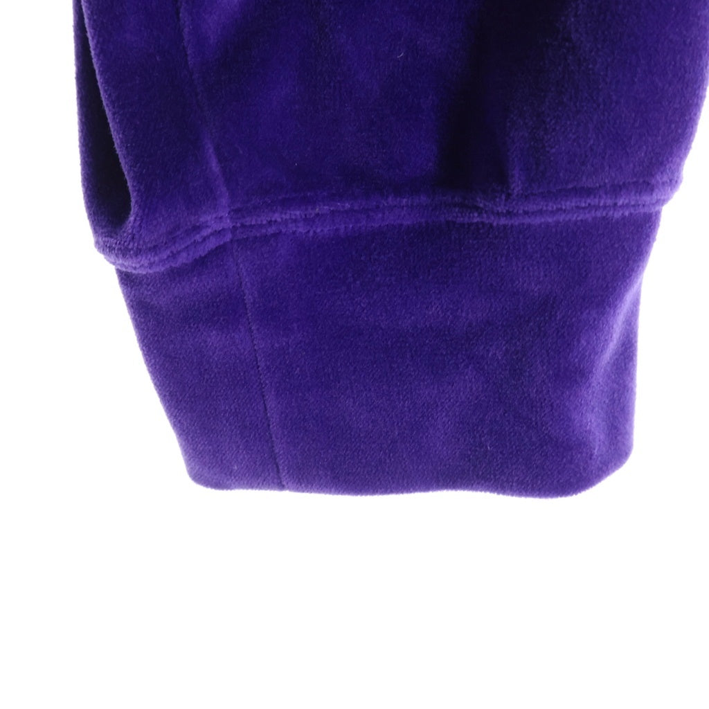 Needles(ニードルス) 23AW VELOR TRACK HOODIE NS252 ベロア トラック プルオーバーパーカー フーディ パープル