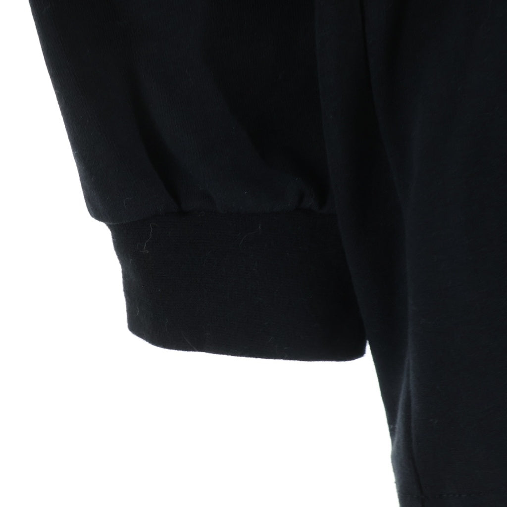 doublet(ダブレット) 22SS STRETCHING OVERSIZE LONG SLEEVE T-SHIRT 22SS06CS218 ストレッチング オーバーサイズ クルーネック長袖Tシャツカットソー ロンT ブラック