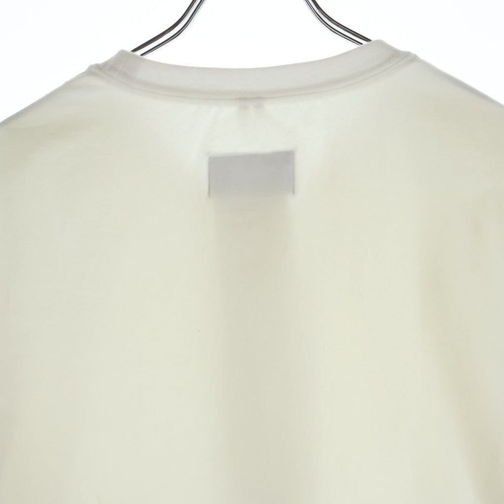 doublet(ダブレット) 22SS STRETCHING OVERSIZE LONG SLEEVE T-SHIRT 22SS06CS218 ストレッチング オーバーサイズ クルーネック長袖Tシャツカットソー ロンT ホワイト