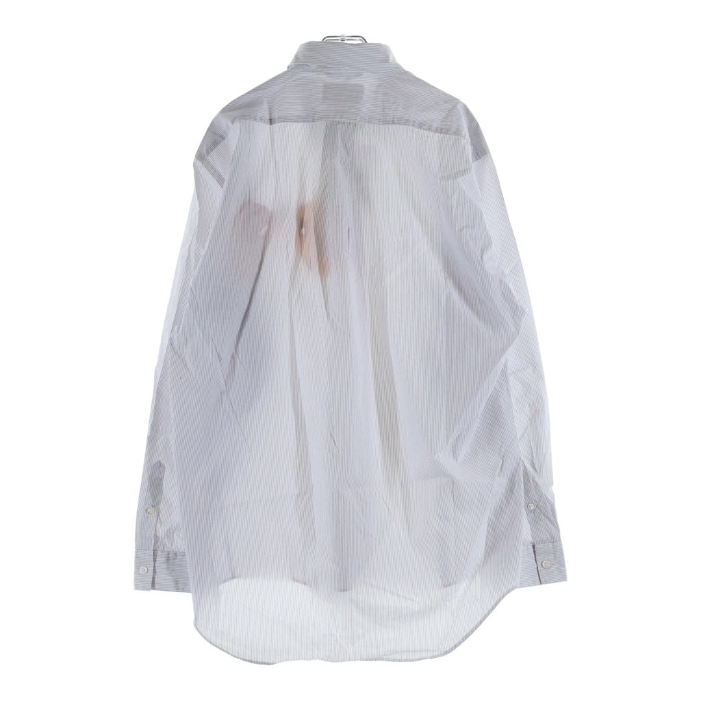 doublet(ダブレット) 22AW HAND-EMBROIDERY PHOTO STITCH SHIRT 22AW40SH112 ハンド エンブロイダリー フォト ステッチ 長袖コットンシャツ ホワイト