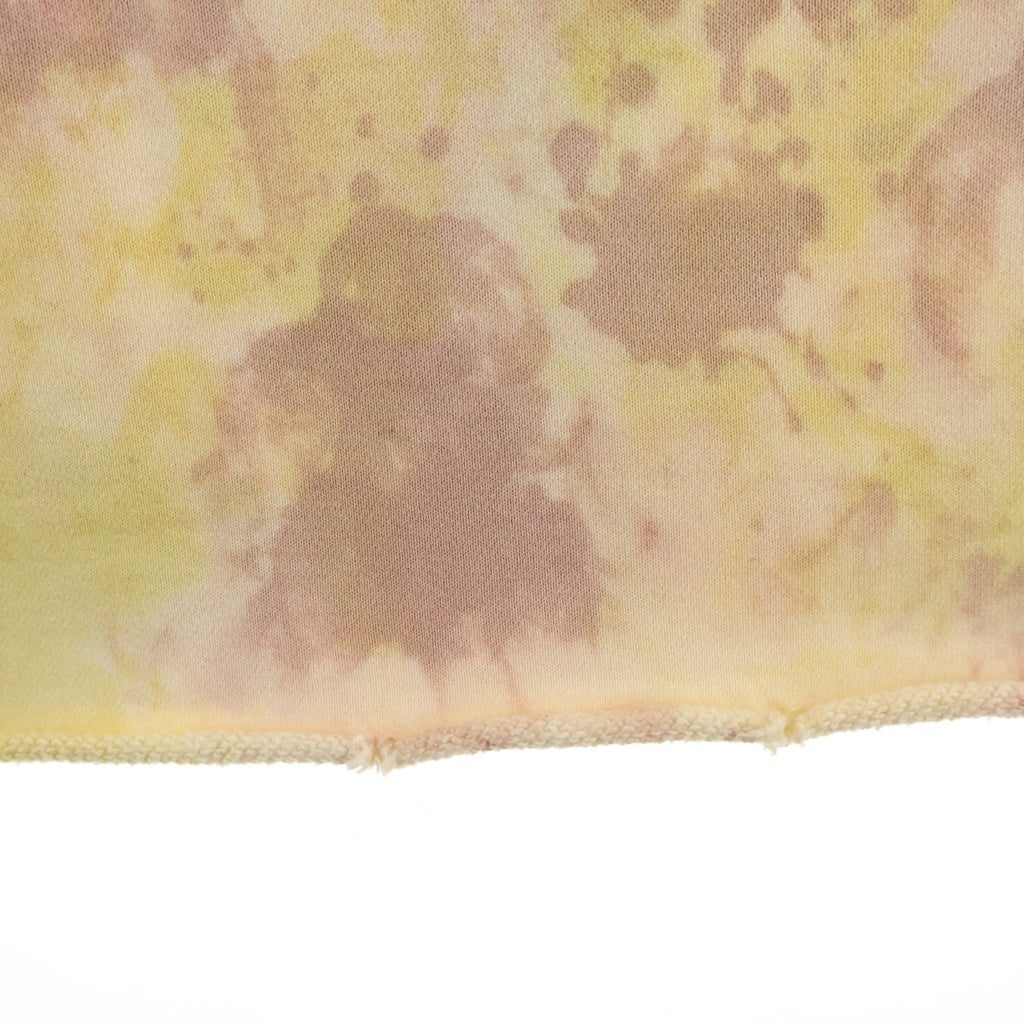 doublet(ダブレット) 22SS WASTE VEGETABLE DYED SWEAT PANTS 22SS28PT177 ウェイスト ベジタブル ダイド フロントロゴ刺繍 スウェットパンツ イエロー