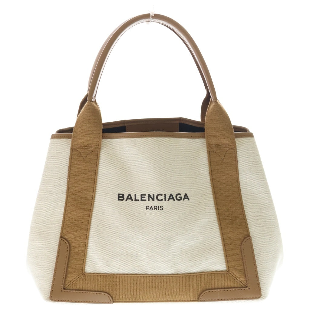 BALENCIAGA(バレンシアガ) CAVAS 339933 カバスS ポーチ付き トートバッグ ベージュ/ブラウン レディース
