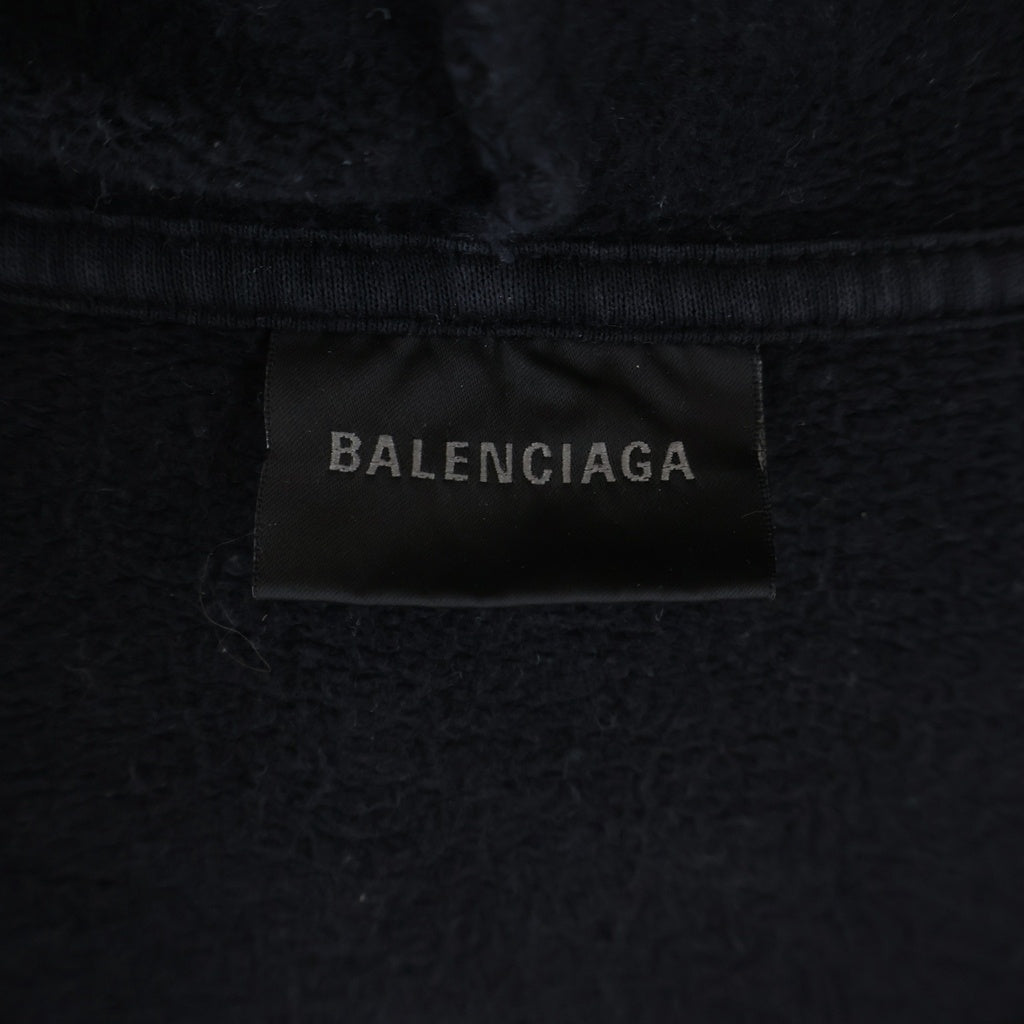 BALENCIAGA(バレンシアガ) 25AW Uniform Patch Zip-Up Hoodie 袖ワッペン付きジップアップフーディー ブラック 826162-TSVH3