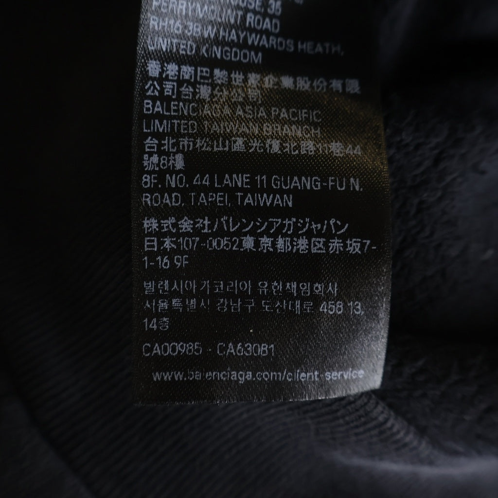 BALENCIAGA(バレンシアガ) 25AW Uniform Patch Zip-Up Hoodie 袖ワッペン付きジップアップフーディー ブラック 826162-TSVH3