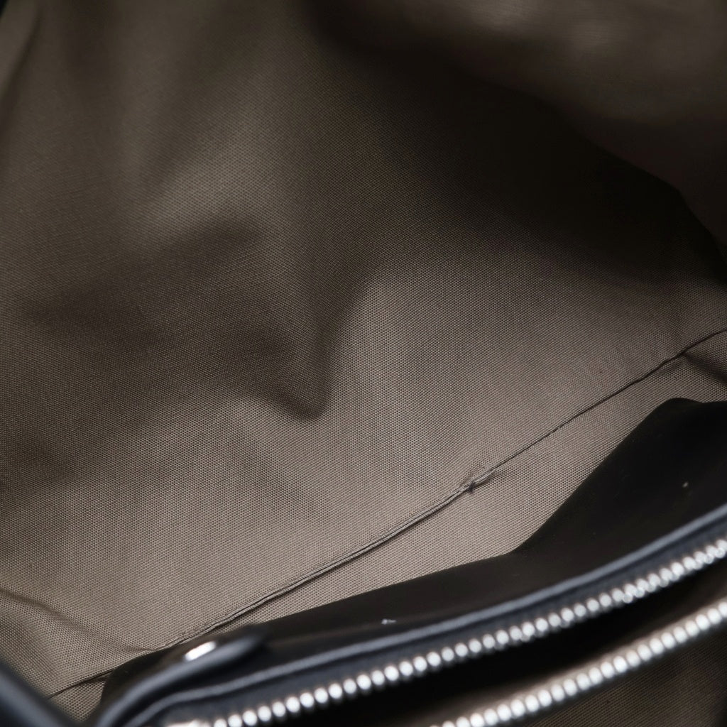 EMPORIO ARMANI(エンポリオアルマーニ) MyEA Nappa-leather shopper bag レザーショルダーバッグ ブラック レディース