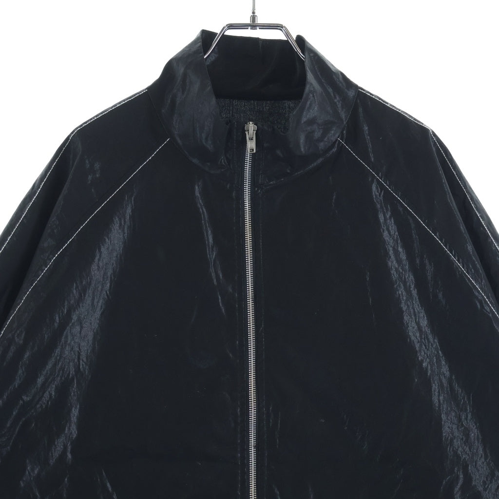 Matin Kim(マーティンキム) 25AW LOGO COATING JKT MK2500JP002V ロゴ コーティングブルゾンジャケット ブラック MK2500JP002V