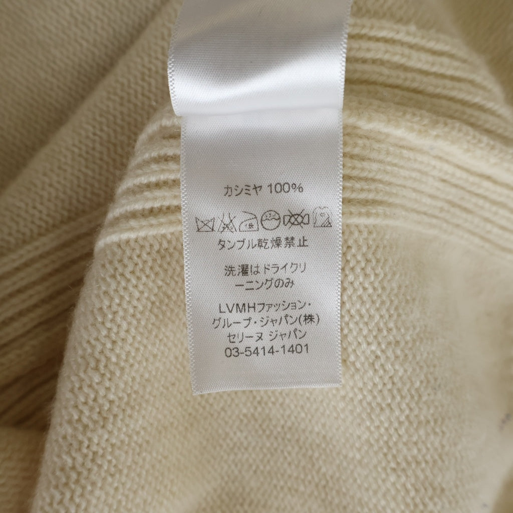 CELINE(セリーヌ) Macadam Cashmere Poncho Sweater フィービー ファイロ期 マカダム カシミヤ クルーネックニットセーター ポンチョ ベージュ レディース 2 3U58/3265