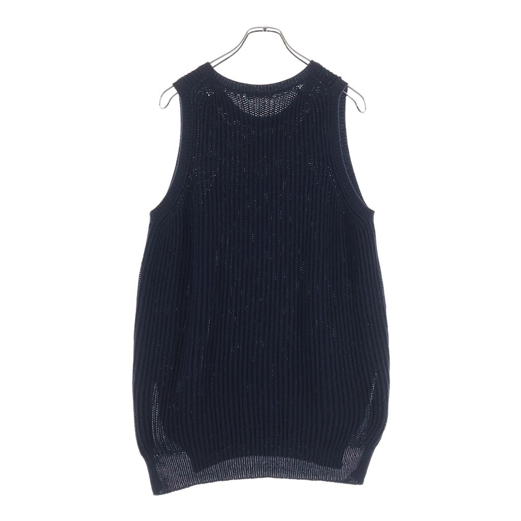 CELINE(セリーヌ) Kint Vest フィービー ファイロ期 クルーネックニットセーター ベスト ネイビー レディース 2 3M67/3259