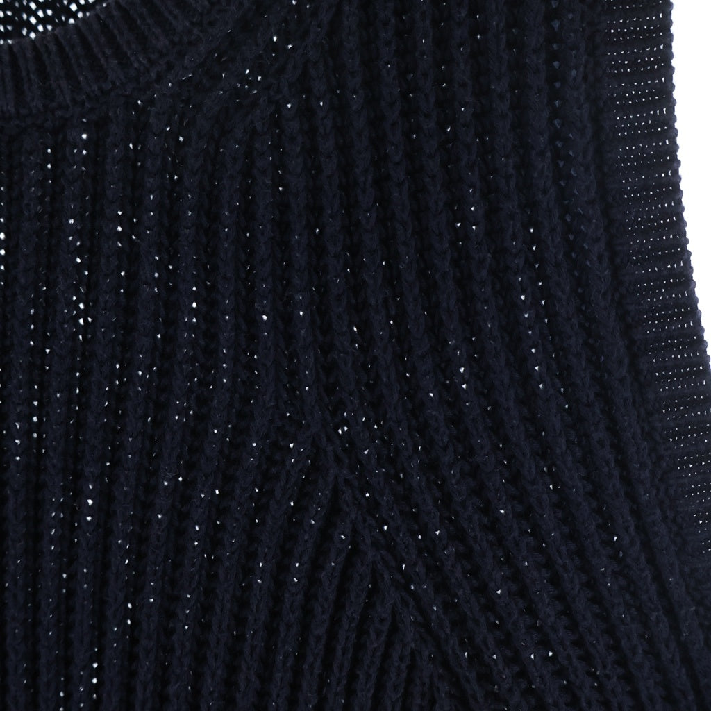 CELINE(セリーヌ) Kint Vest フィービー ファイロ期 クルーネックニットセーター ベスト ネイビー レディース 2 3M67/3259