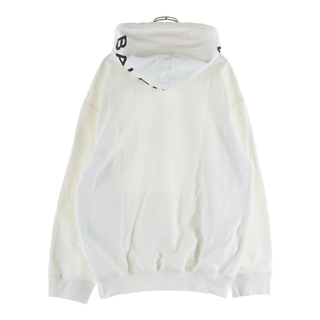 BALENCIAGA(バレンシアガ) Hood Logo Hoodie フードロゴ プルオーバーパーカー フーディー ホワイト 492190 TYK27