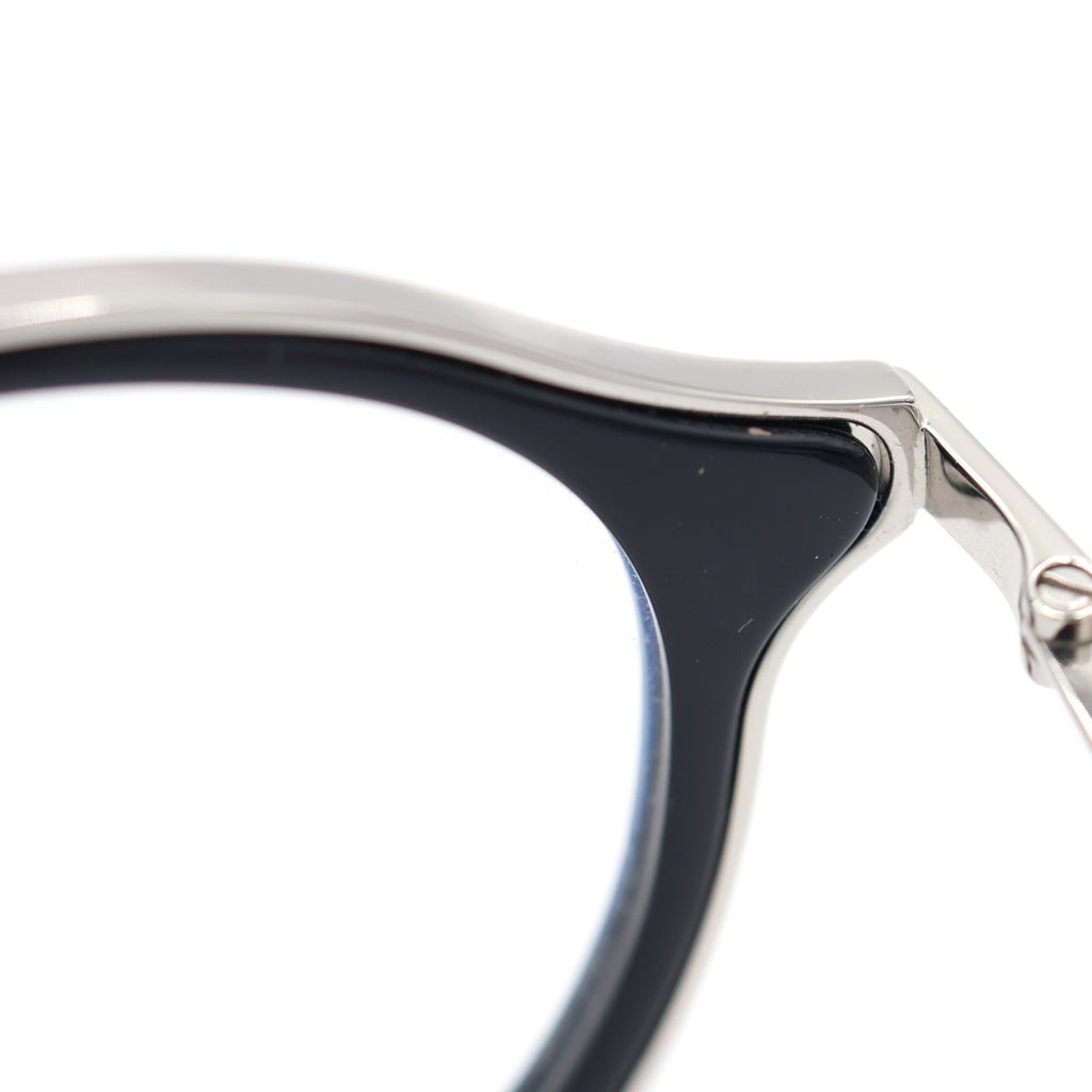 SAINT LAURENT PARIS(サンローランパリ) オーバルフレーム サングラス 眼鏡 アイウェア 52□21 145 ブラック/シルバー SL234/F 002