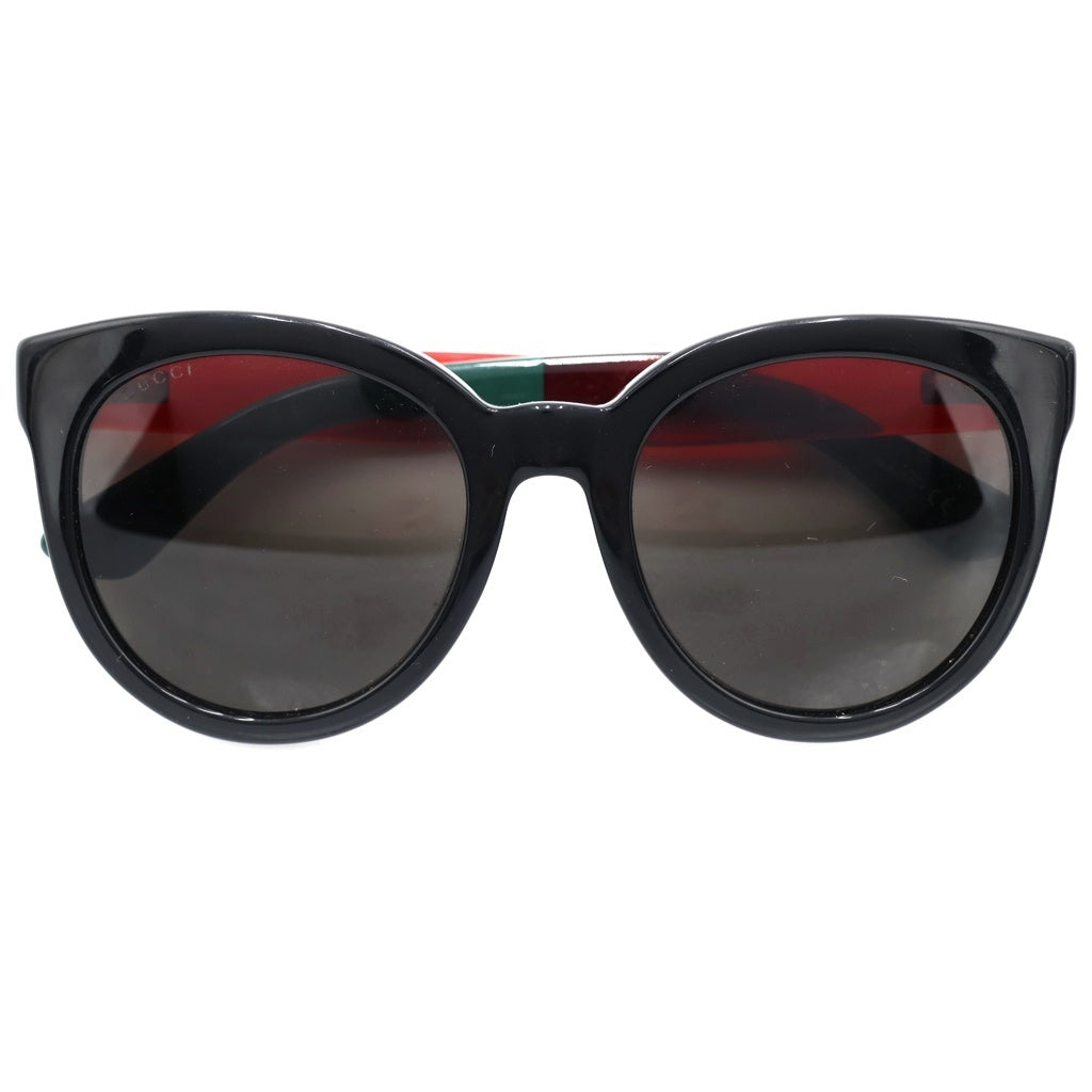 GUCCI(グッチ) バイカラー オーバルフレーム サングラス 眼鏡 アイウェア 蜂 レッド/グリーン GG1866SK 001
