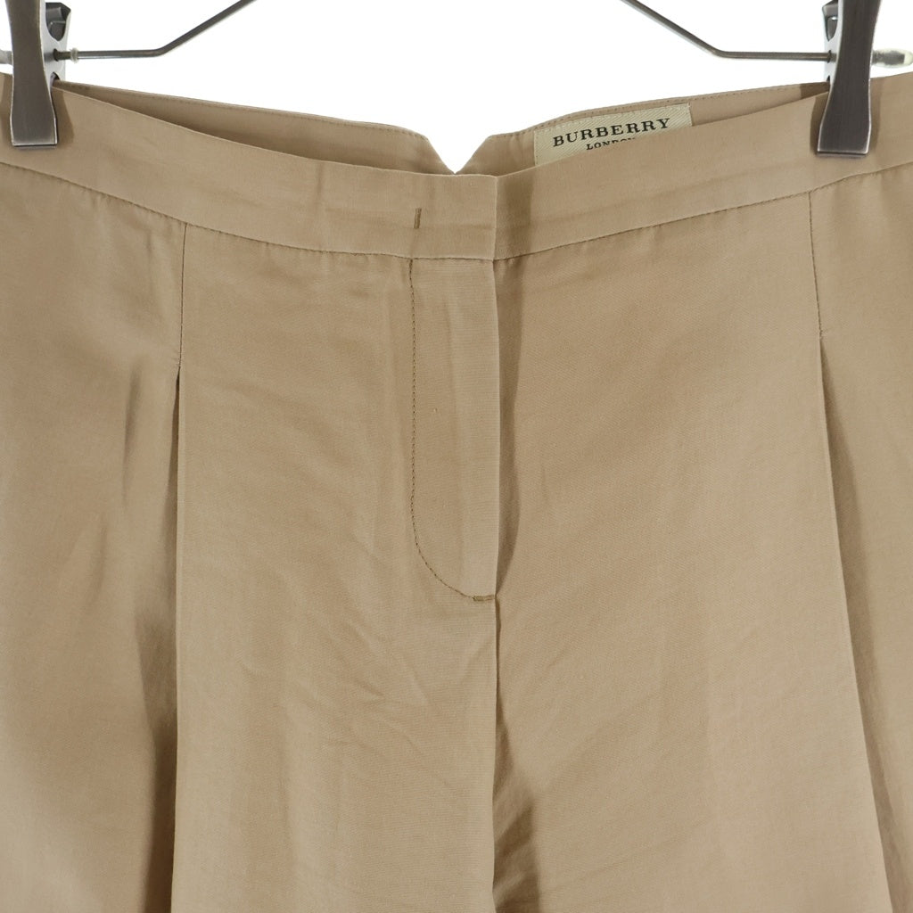 BURBERRY(バーバリー) Cotton Long Straight Pant コットン センタープレス ストレートパンツ ベージュ 3924001