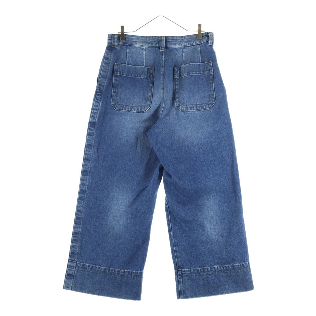 DRIES VAN NOTEN(ドリスヴァンノッテン) WIDE LEG DENIM PANTS ワイドレッグデニムパンツ インディゴ ‐ レディース