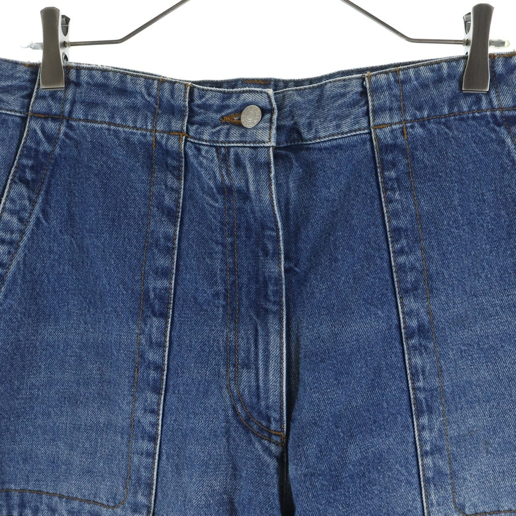 DRIES VAN NOTEN(ドリスヴァンノッテン) WIDE LEG DENIM PANTS ワイドレッグデニムパンツ インディゴ ‐ レディース