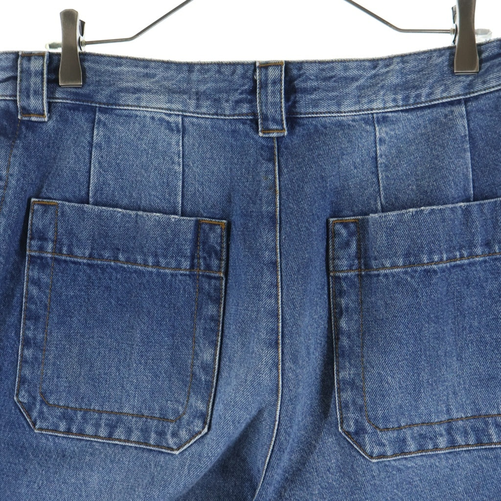 DRIES VAN NOTEN(ドリスヴァンノッテン) WIDE LEG DENIM PANTS ワイドレッグデニムパンツ インディゴ ‐ レディース