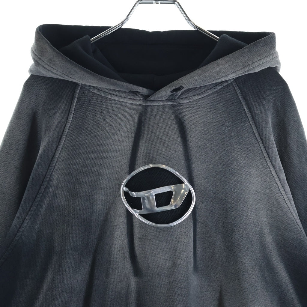 DIESEL(ディーゼル) 24SS S-ROXT-HOOD ロゴ プルオーバーパーカー フーディー グレー A13606 0CHBH