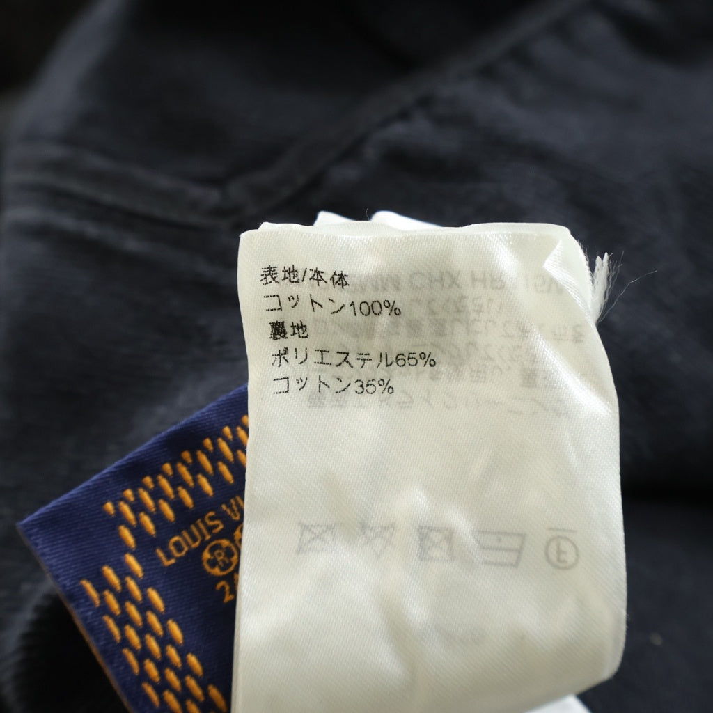 LOUIS VUITTON(ルイヴィトン) 24AW モノグラム フード デニムジャケット ブルゾン ブラック RM242MM CHX HRA15W