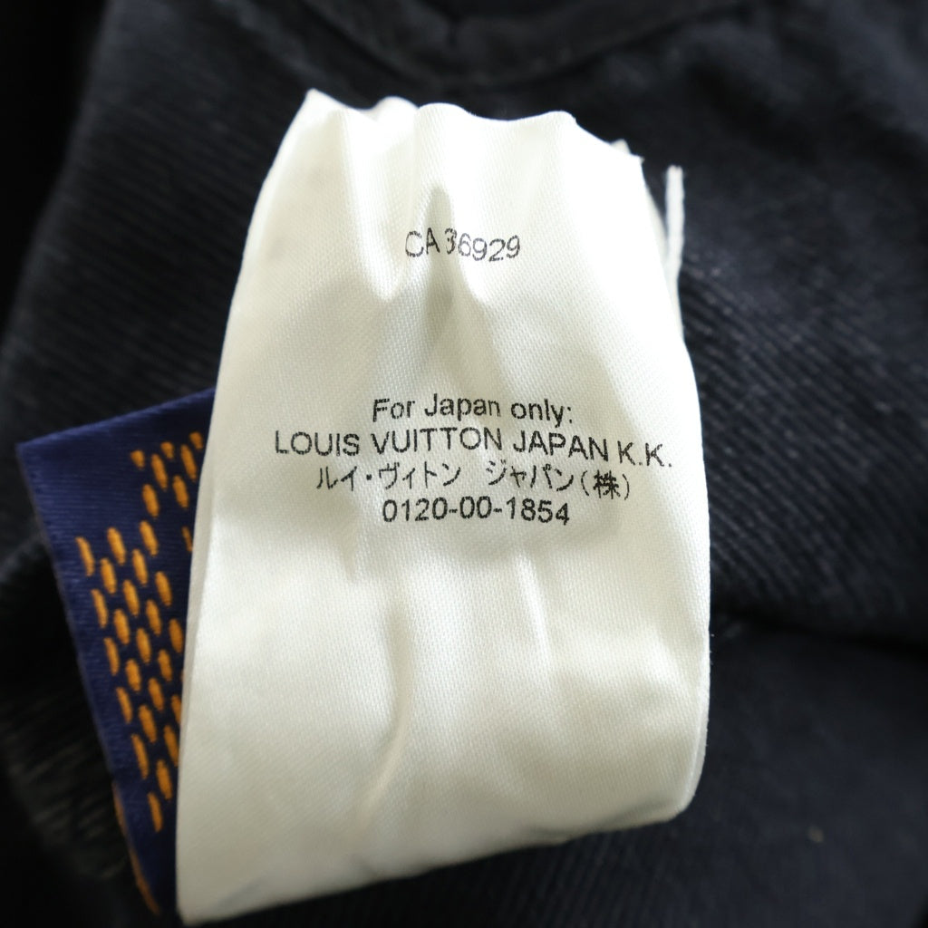 LOUIS VUITTON(ルイヴィトン) 24AW モノグラム フード デニムジャケット ブルゾン ブラック RM242MM CHX HRA15W