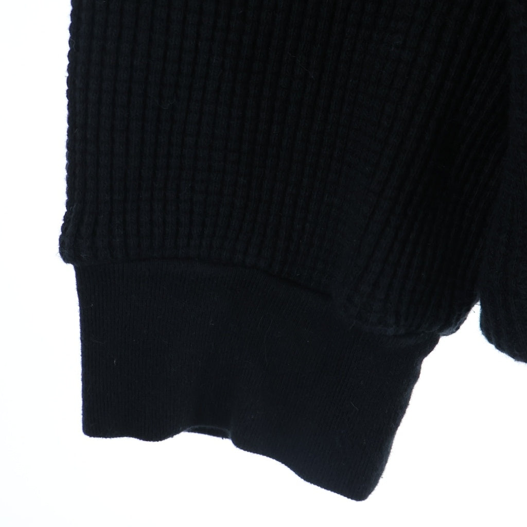 WACKO MARIA(ワコマリア) THERMAL CREW NECK SHIRT サーマル クルーネック長袖Tシャツカットソー ロンT ブラック -