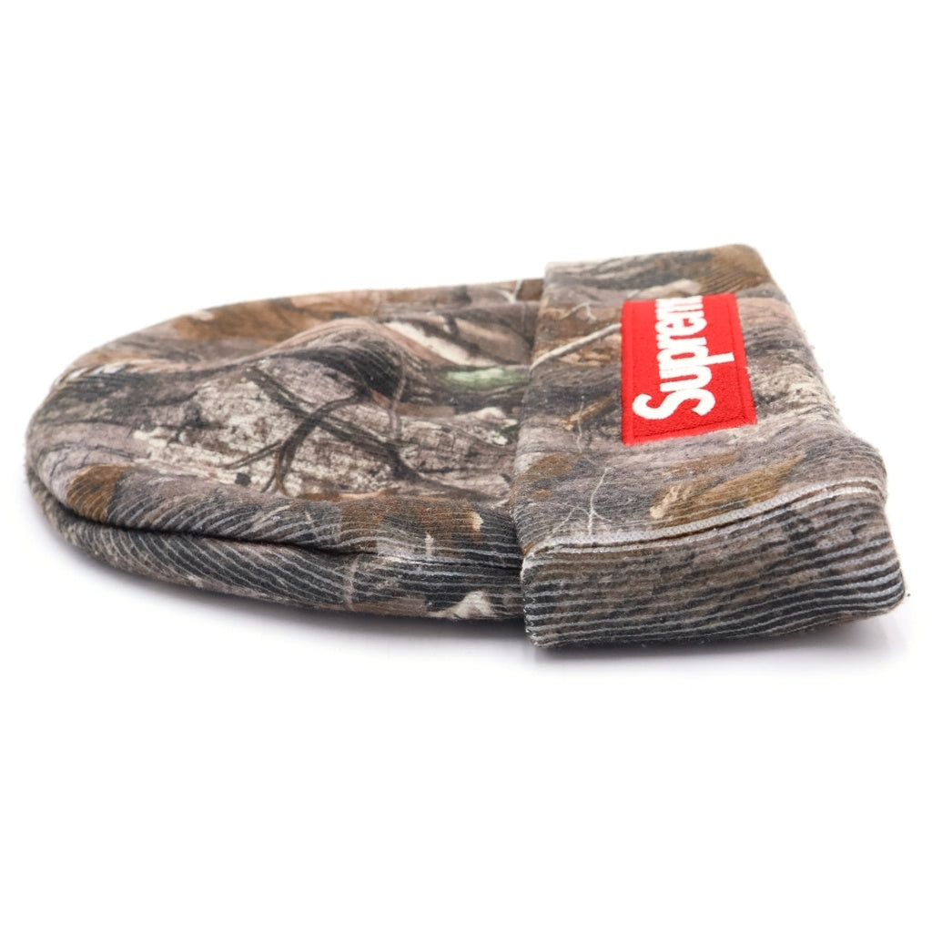 SUPREME(シュプリーム) 25AW ×NEW ERA BOX LOGO BEANIE REALTREE AP CAMO ニューエラ ボックス ロゴ リアルツリー ニットビーニー 帽子 カーキ