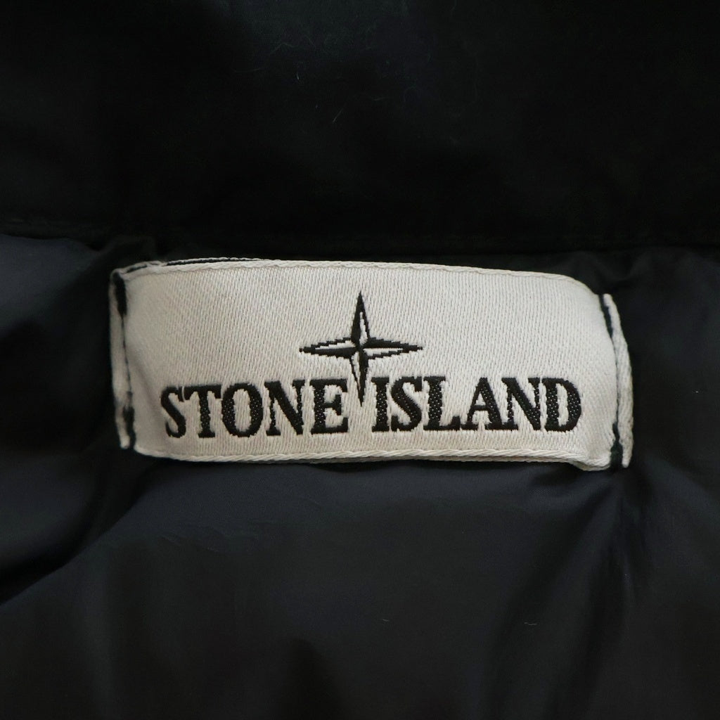 STONE ISLAND(ストーンアイランド) 24AW GIUBBOTTO VERA PIUMA RDS 811540123 ガーメントダイ スタンドカラー ダウンジャケット ブラック