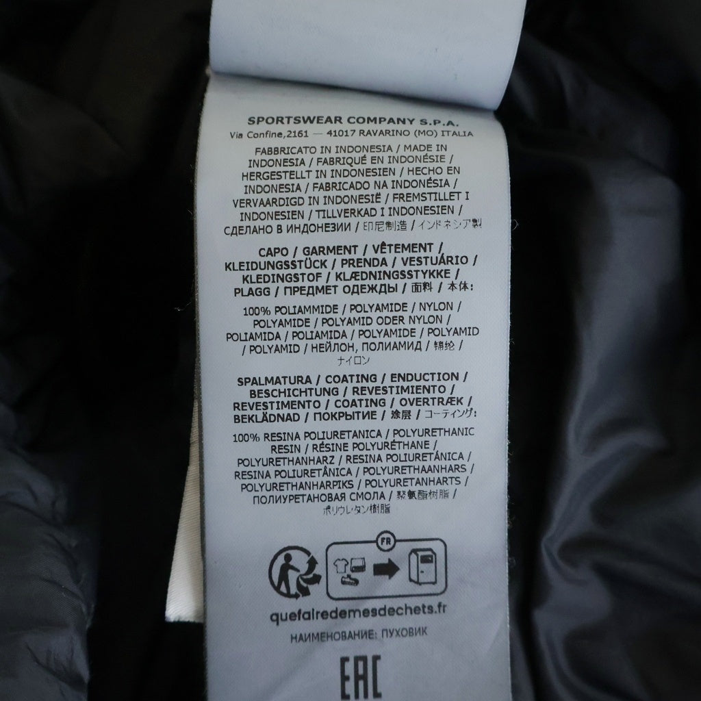 STONE ISLAND(ストーンアイランド) 24AW GIUBBOTTO VERA PIUMA RDS 811540123 ガーメントダイ スタンドカラー ダウンジャケット ブラック