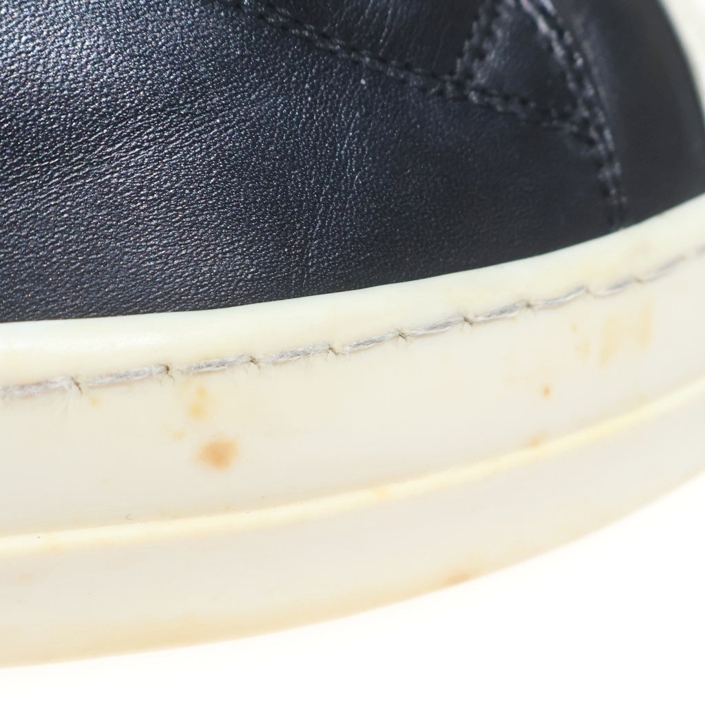 Rick Owens(リックオウエンス) SNEAKERS ラモーンズ カーフレザー ハイカット スニーカー ブラック/ホワイト