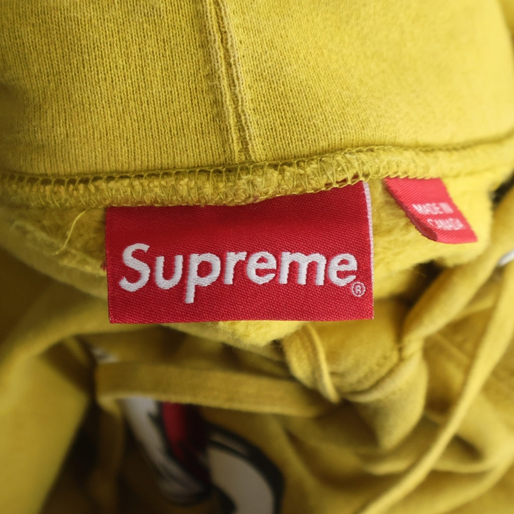 SUPREME(シュプリーム) 18AW Cat in the Hat Hooded Sweatshirt フロントプリント プルオーバースウェットフーディー イエロー