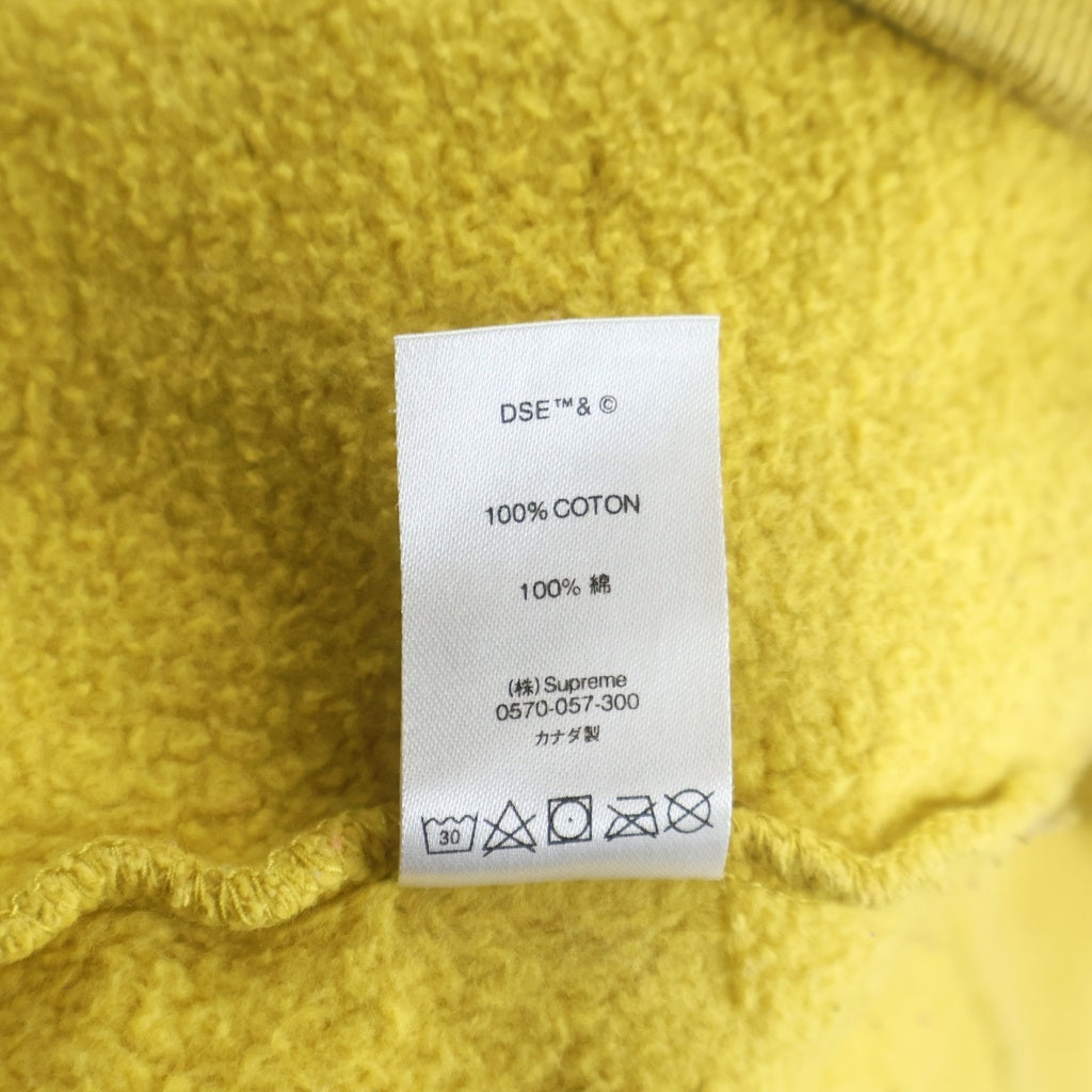 SUPREME(シュプリーム) 18AW Cat in the Hat Hooded Sweatshirt フロントプリント プルオーバースウェットフーディー イエロー