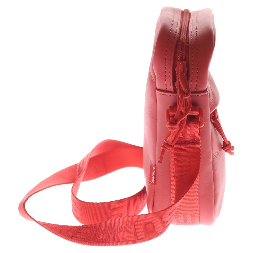 SUPREME(シュプリーム) 23AW Leather Shoulder Bag ボックスロゴレザーショルダーバッグ レッド