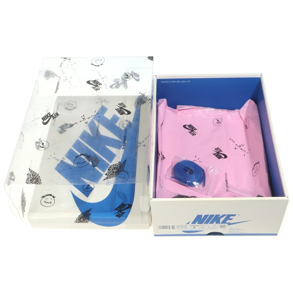 NIKE(ナイキ) ×TRAVIS SCOTT FRAGMENT DESIGN AIR JORDAN 1 LOW トラヴィススコット フラグメント エアジョーダン1 ローカットスニーカー US6/24cm DM7866 140