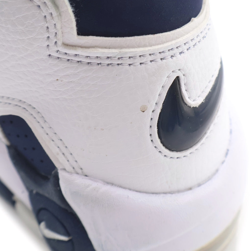 NIKE(ナイキ) Air More Uptempo '96 Olympic FQ8182-100 エアモアアップテンポ '96 オリンピック ハイカットスニーカー US9.5/27.5cm ホワイト/ブルー
