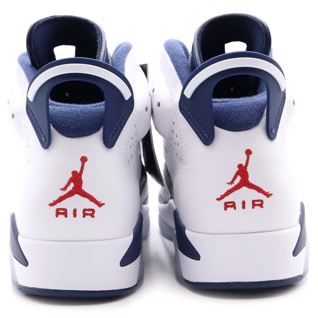 NIKE(ナイキ) AIR JORDAN 6 Retro White and Midnight Navy CT8529-164 エアジョーダン6 レトロ ホワイト アンド ミッドナイトネイビー ハイカットスニーカー US9.5/27.5cm