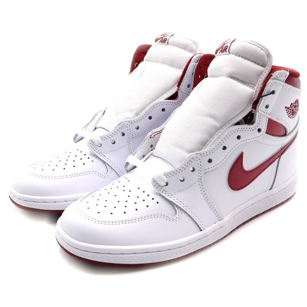 NIKE(ナイキ) AIR JORDAN 1 HIGH 85 METALLIC BURGUNDY BQ4422-161 エアジョーダン1 85 ハイカットスニーカー メタリックバーガンディ ホワイト/レッド US9.5/27.5cm