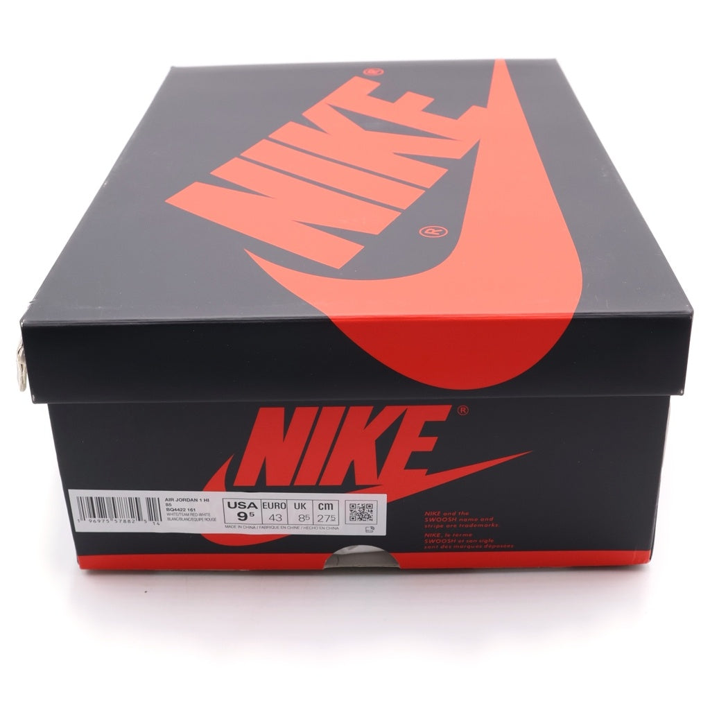 NIKE(ナイキ) AIR JORDAN 1 HIGH 85 METALLIC BURGUNDY BQ4422-161 エアジョーダン1 85 ハイカットスニーカー メタリックバーガンディ ホワイト/レッド US9.5/27.5cm