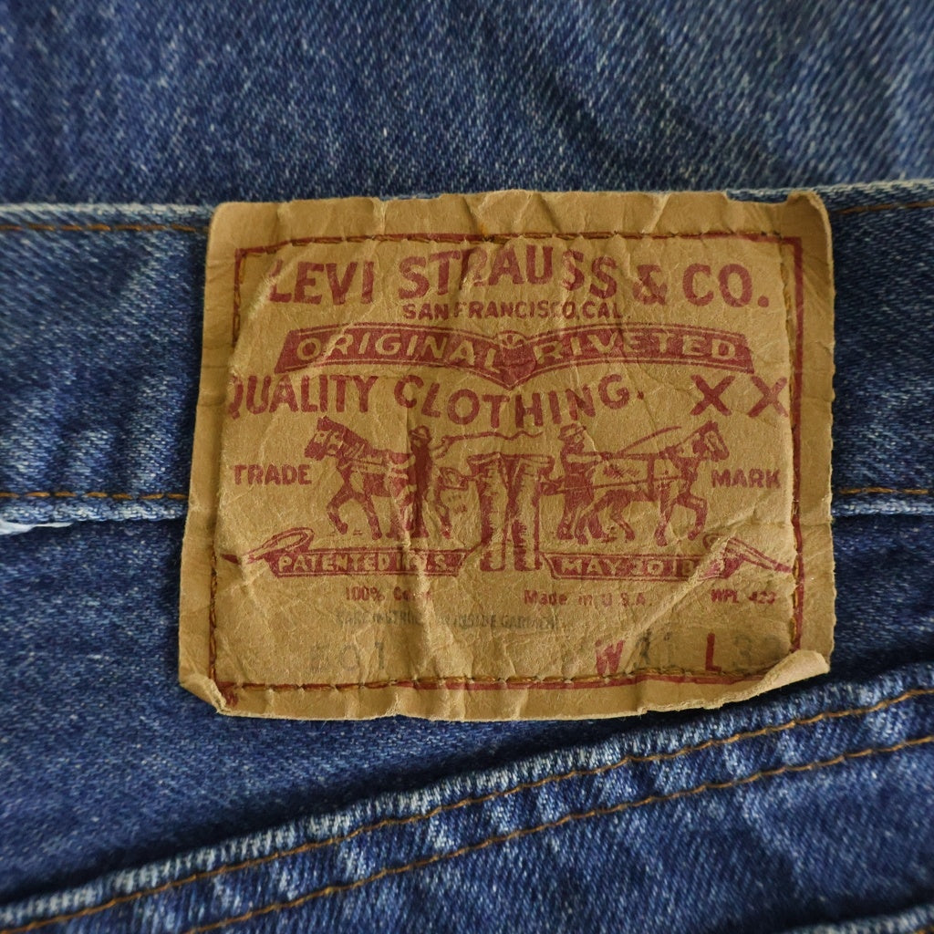 Levi's(リーバイス) 80S VINTAGE 501 ボタン裏524 ヴィンテージ スモールE ストレートデニムパンツ ジーンズ インディゴ