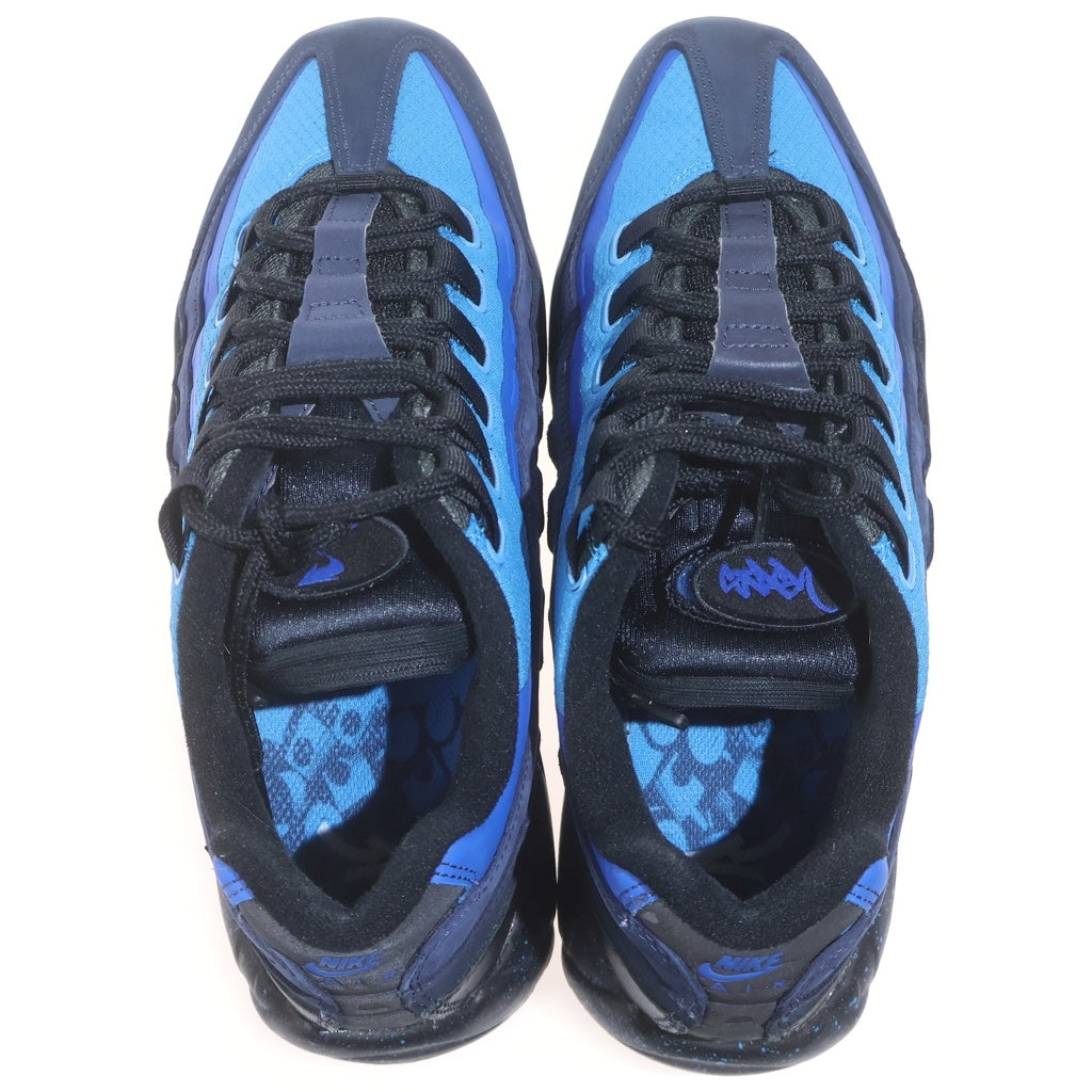 NIKE(ナイキ) ×Stash Air Max 95 Black and Harbor Blue HF5515-400 スタッシュ エアマックス95 ブラック アンド ハーバー ローカットスニーカー ブルー US10/28cm
