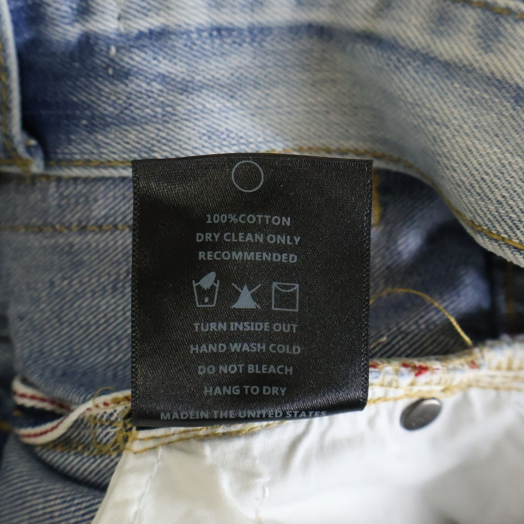 FEAR OF GOD(フィアオブゴッド) 4th Collection Selvedge Denim Vintage Indigo Jean コレクション ヴィンテージ ダメージ加工 セルヴィッジデニムパンツ ジーンズ インディゴ